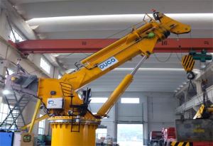 Guindaste marinho telescópico elétrico do crescimento do crescimento de OUCO 8T15M