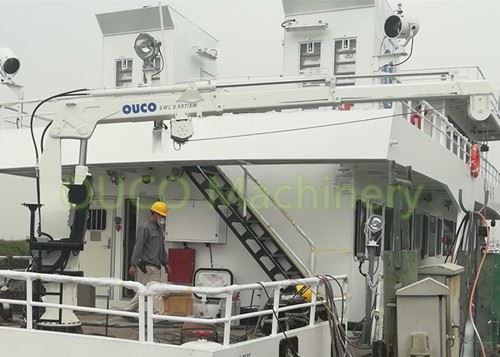 0,98t5m Dobrável e Telescópico Boom Marine Offshore Guindaste Offshore