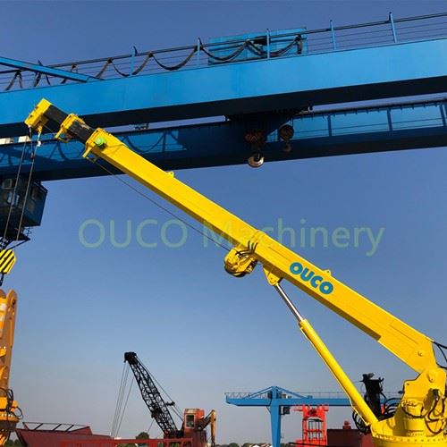 0,2t20m Telescópico Boom Pedestal Montado Guindaste Offshore Marinho