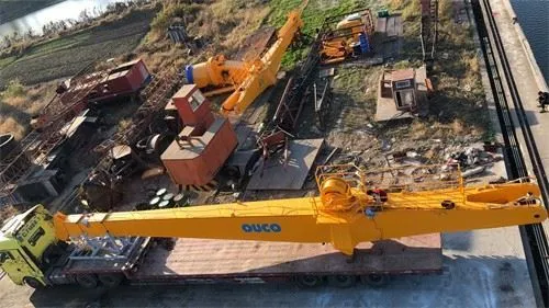 Guindaste de convés hidráulico marinho de lança rígida certificado por ABS